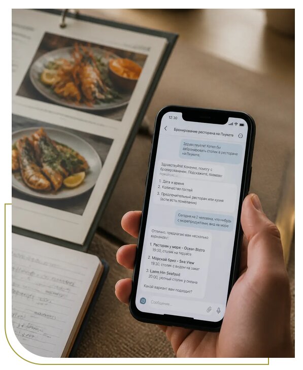 Бронирование ресторанов на Пхукете для гостей из Тулуна